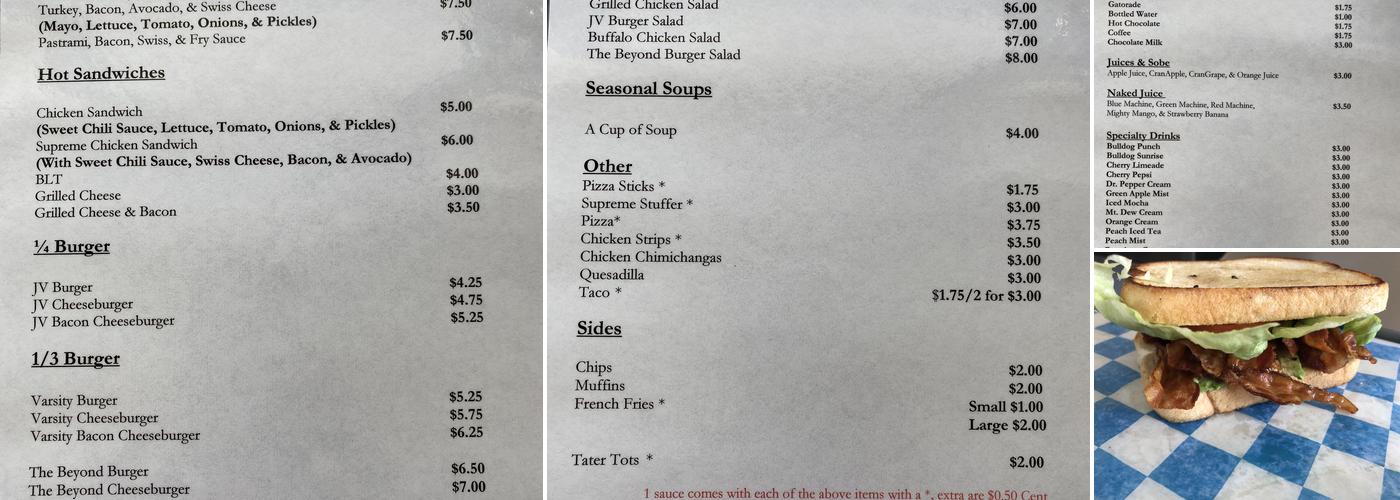 The Bite Menu