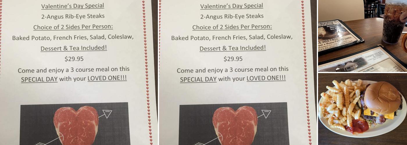 Lou & Perry's Menu