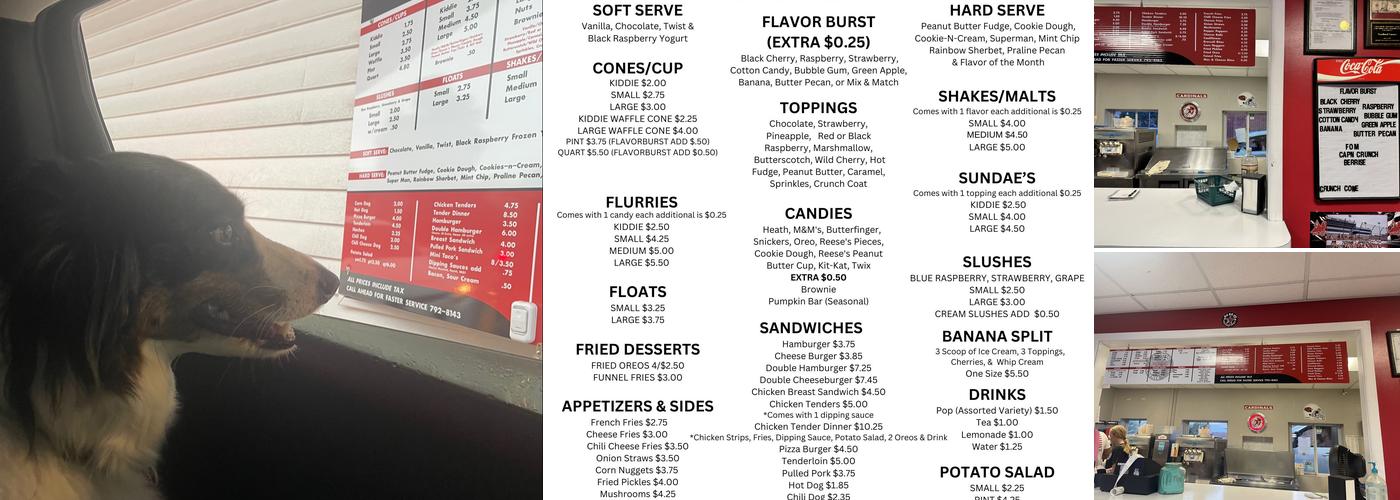 Cardinal Corner Menu