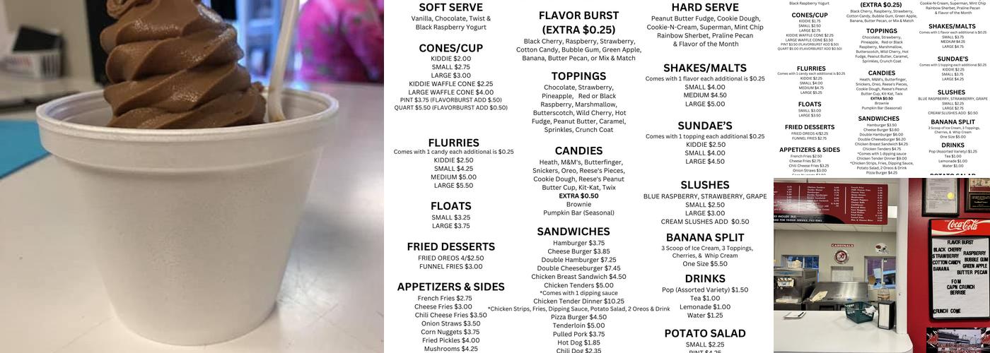 Cardinal Corner Menu