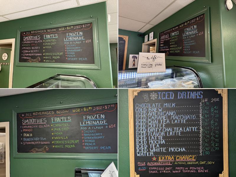 The Pinetop Coffee House & Roasting Company Menu