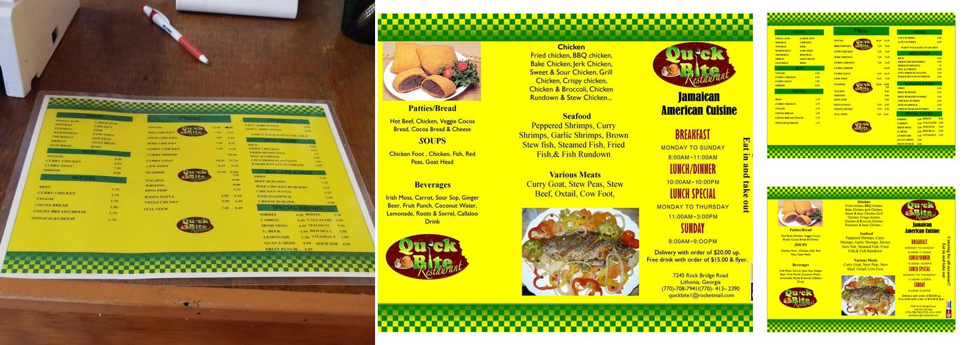 Quick Bite Menu