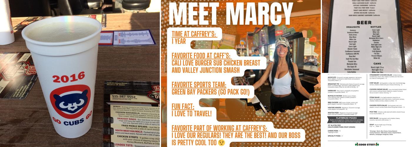 Caffrey's Sports Pub Menu