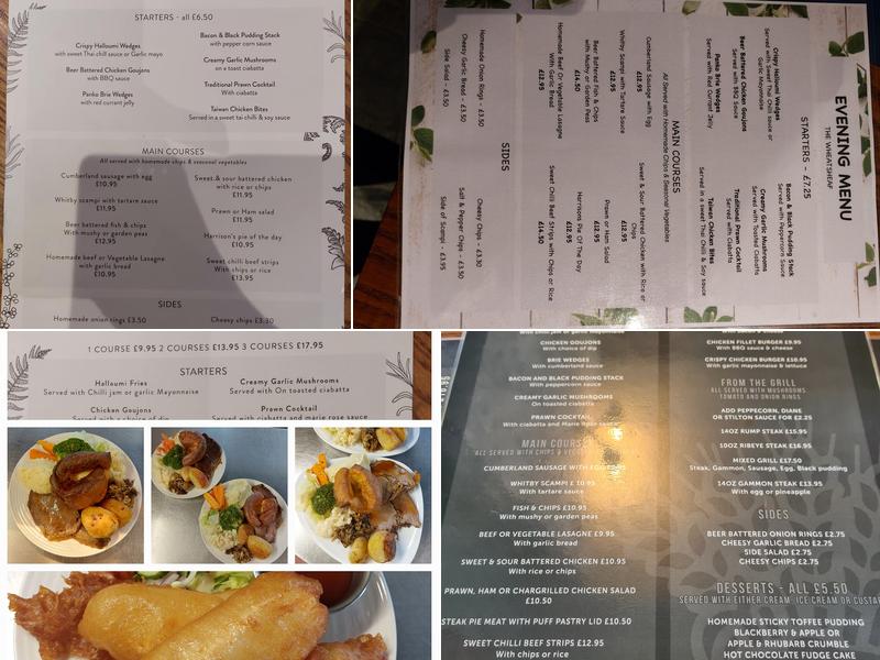 Wheatsheaf Inn Menu