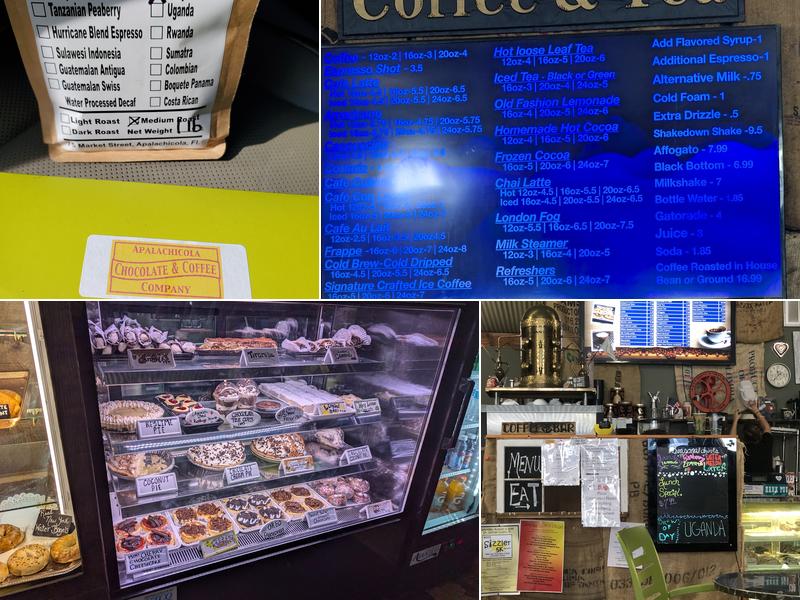 Apalachicola Chocolate & Coffee Company Menu