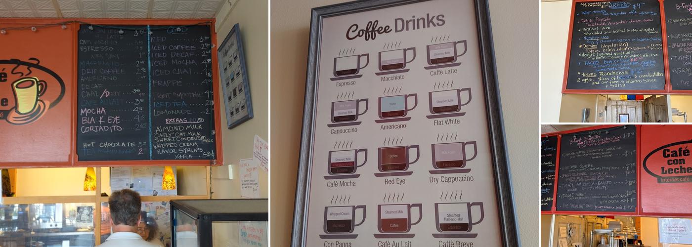 Cafe Con Leche Menu