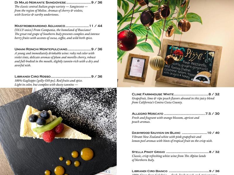 Rusciano's Authentic Taste of Napoli Menu