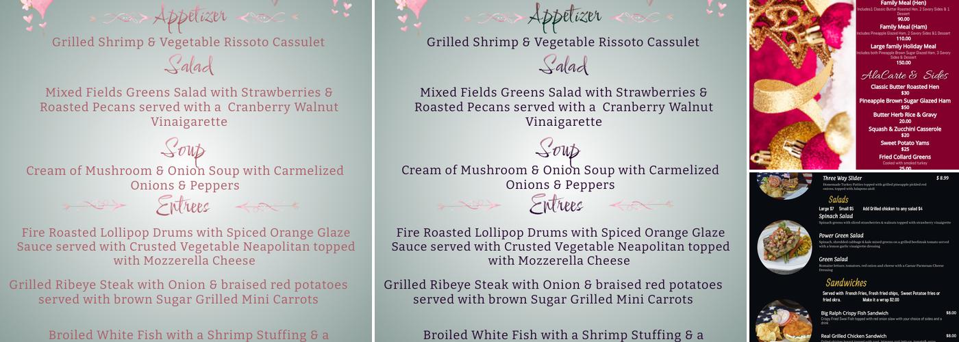 613 Main Restaurant and Coffee Bar Menu