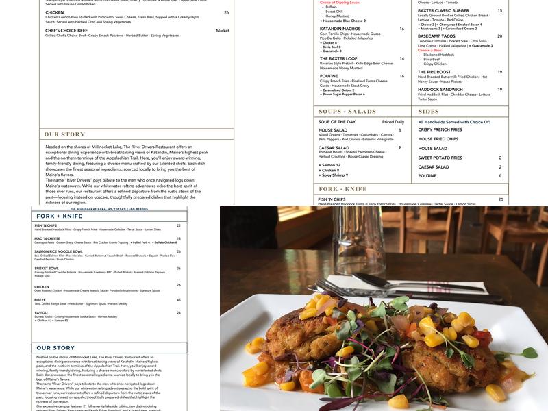 River Driver's Restaurant Menu