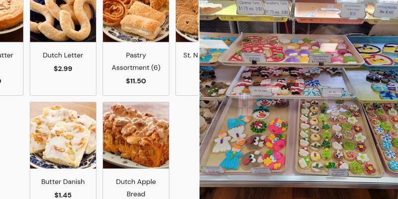 Jaarsma Bakery Menu