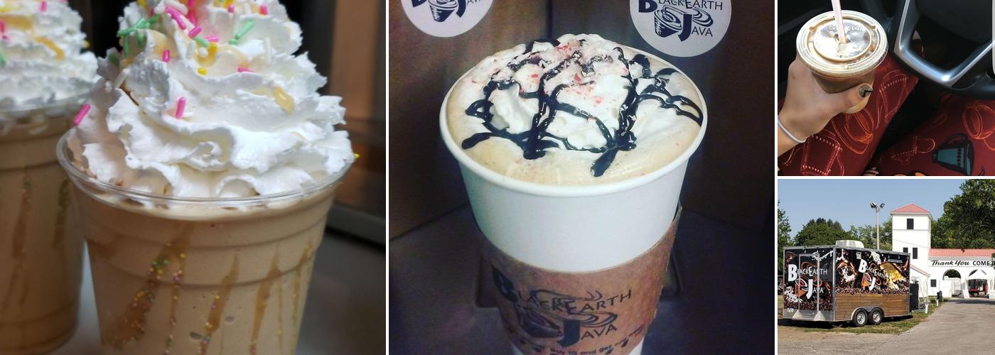 BlackEarth Java, Coffee, Tea, Smoothies, Red Bull Spritzers, Energy Drinks, Snacks, & More
