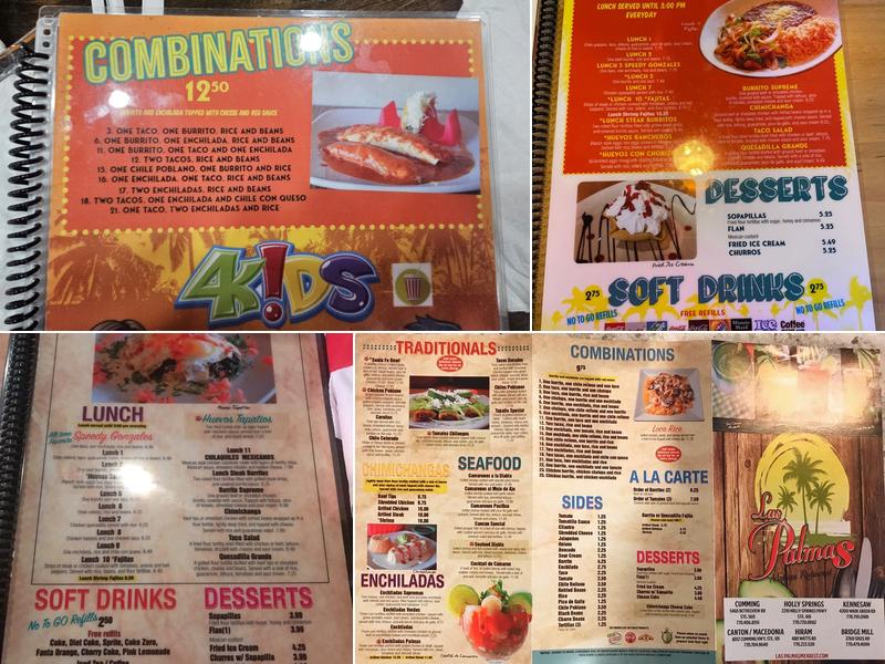 Las Palmas Cumming Menu