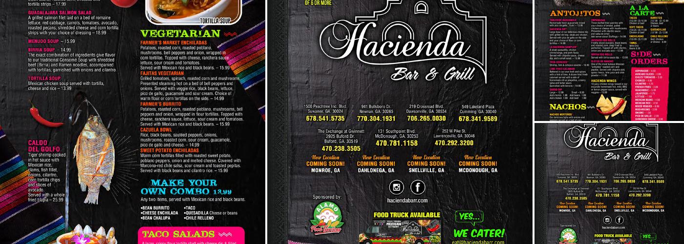 Hacienda Bar & Grill Menu
