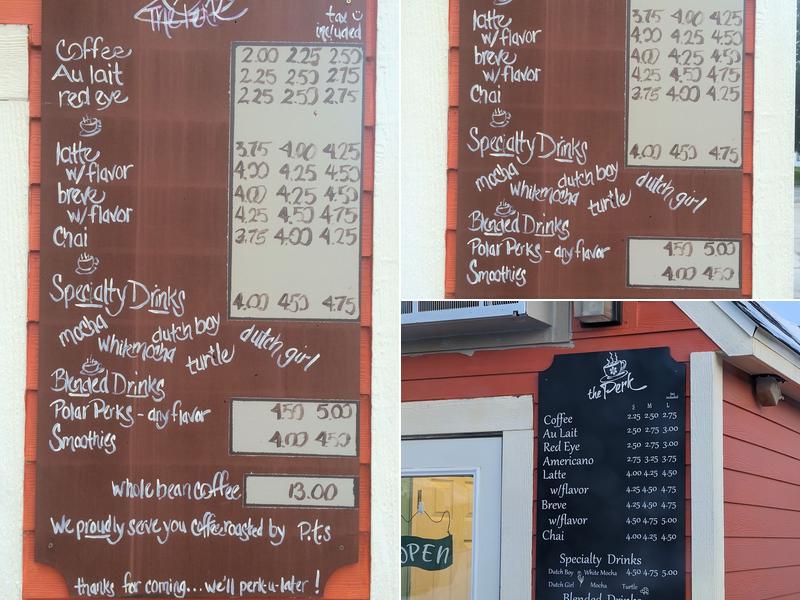 The Perk Of Pella Menu