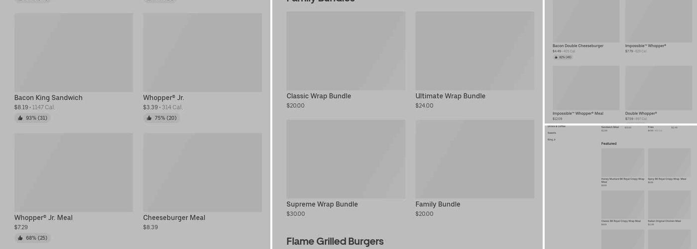 Burger King Menu