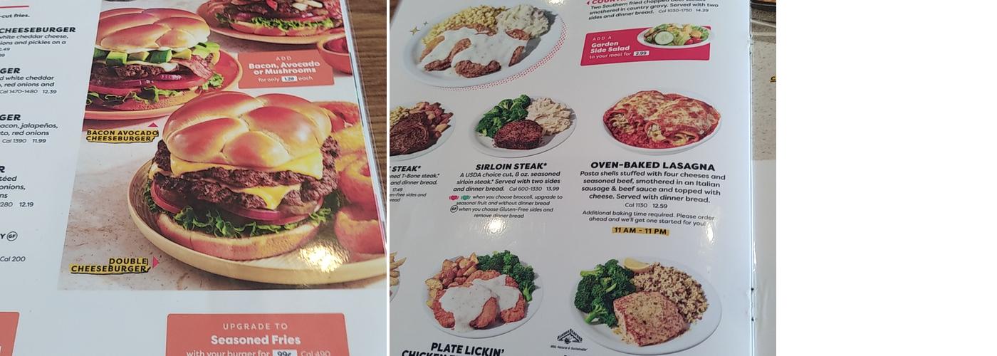 Denny's Menu