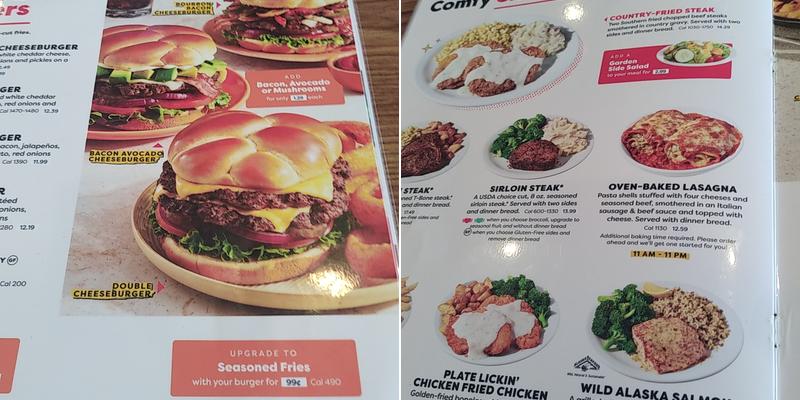 Denny's Menu