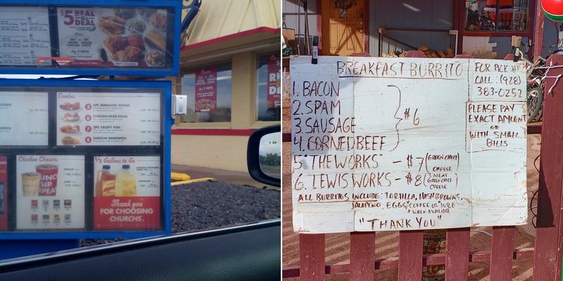 Church's Texas Chicken Menu