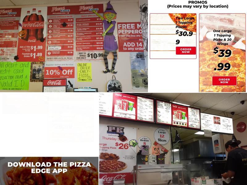 Pizza Edge - Chinle Menu