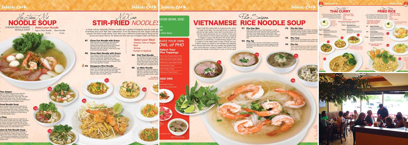 Saigon Cafe Menu