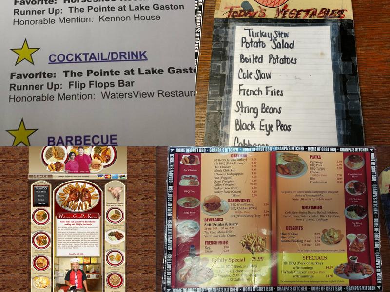 Grandpa's Kitchen Menu