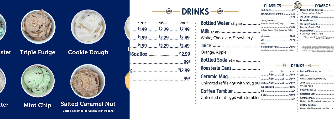 Daylight Donuts - Gardner Menu