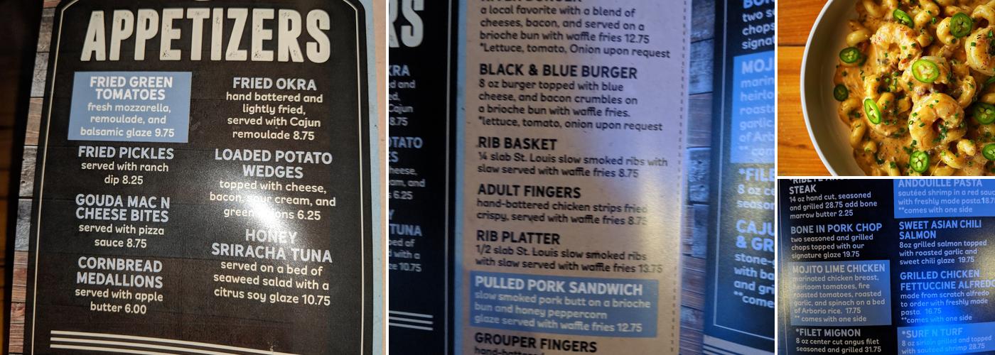 219 Group Menu