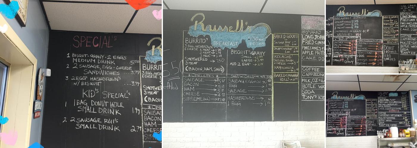 Daylight Donuts Menu