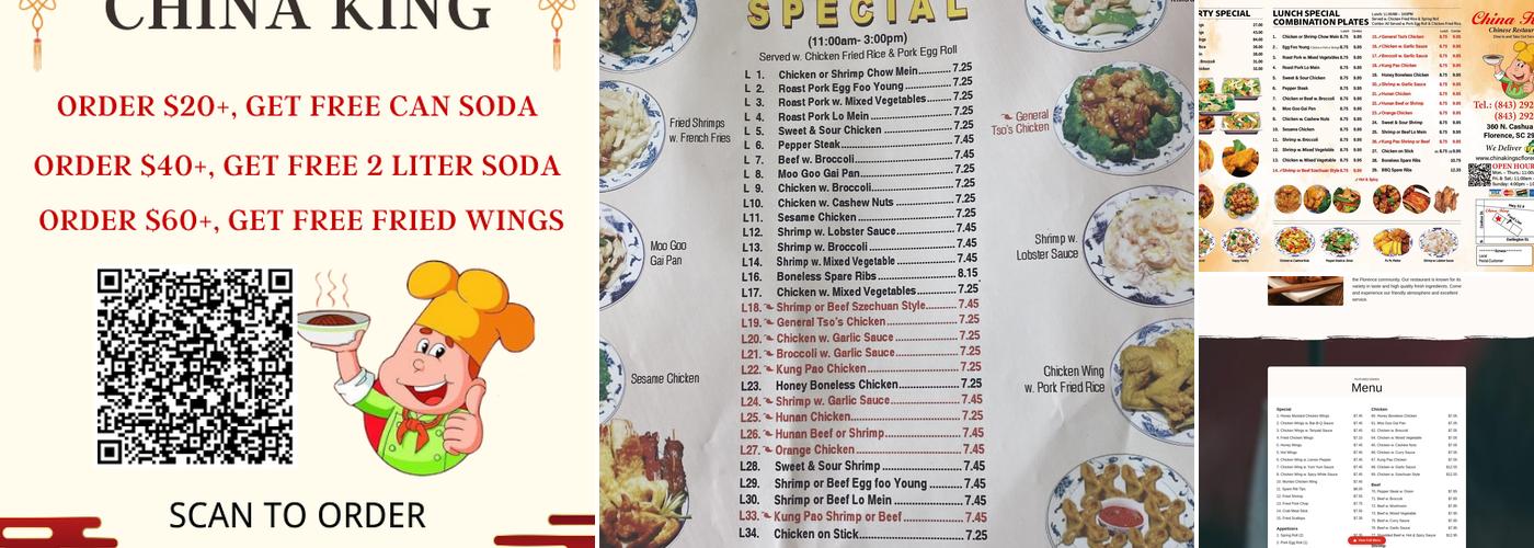China King Menu