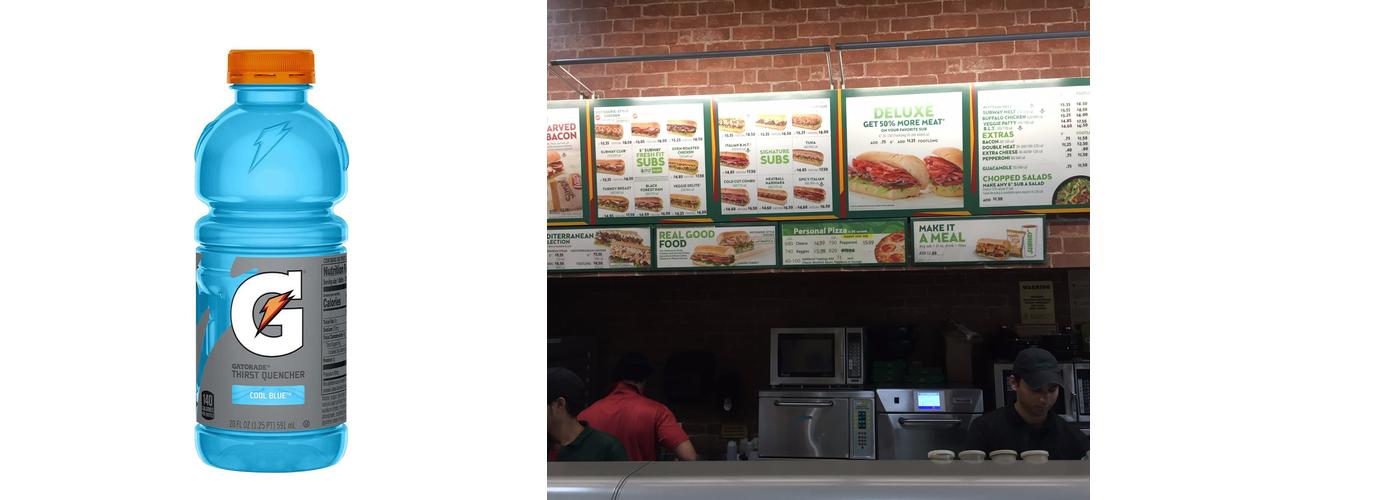Subway Menu