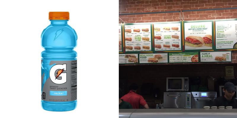 Subway Menu