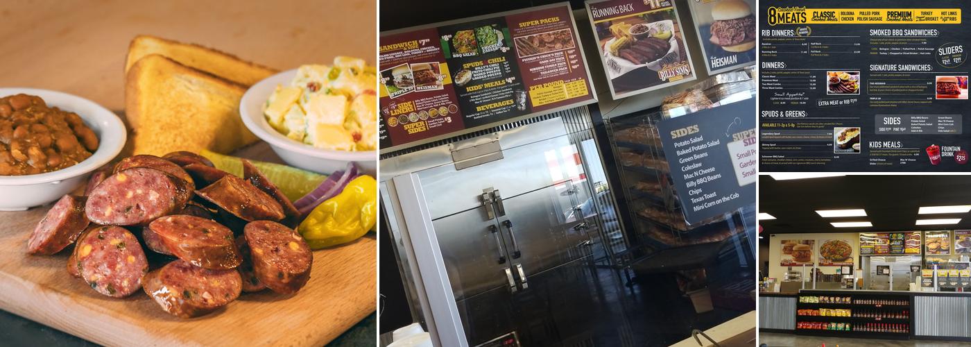 Billy Sims BBQ Menu