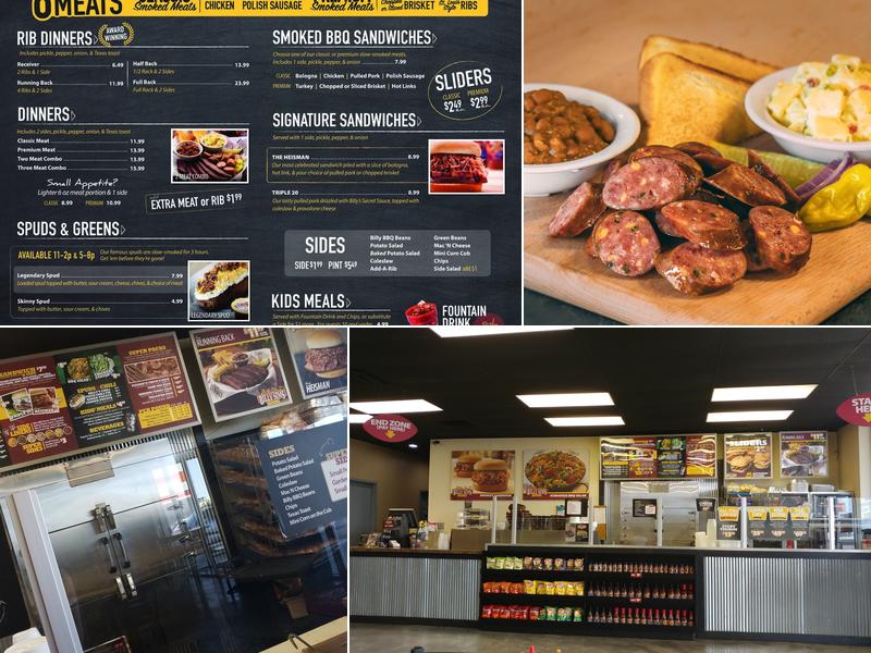 Billy Sims BBQ Menu