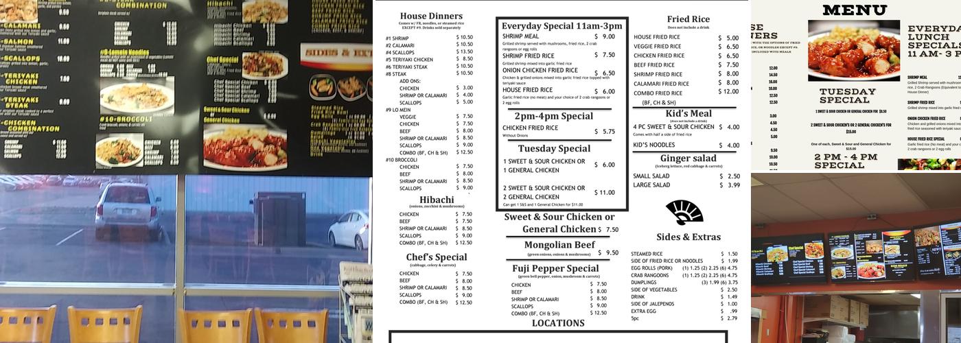 Emperor's Japanese Grill East Menu