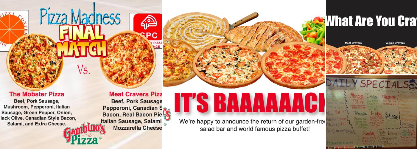 Gambino's Pizza Menu