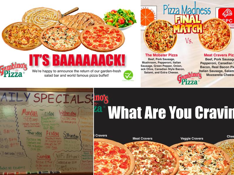 Gambino's Pizza Menu