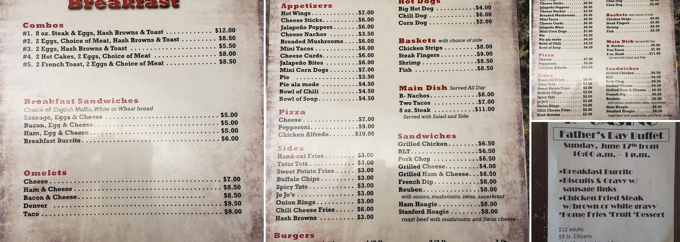 R Bar Menu