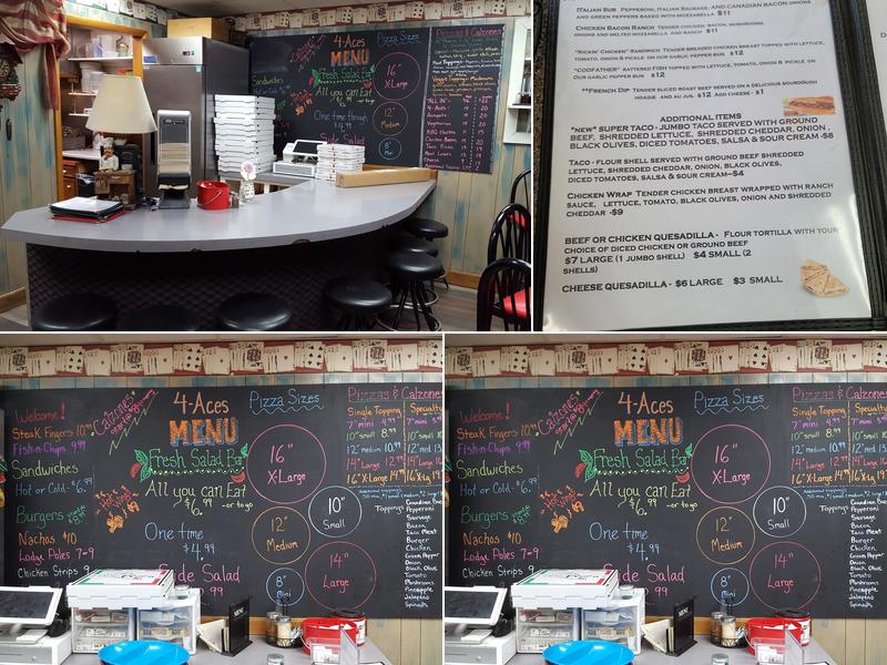 Four Aces Bar Menu