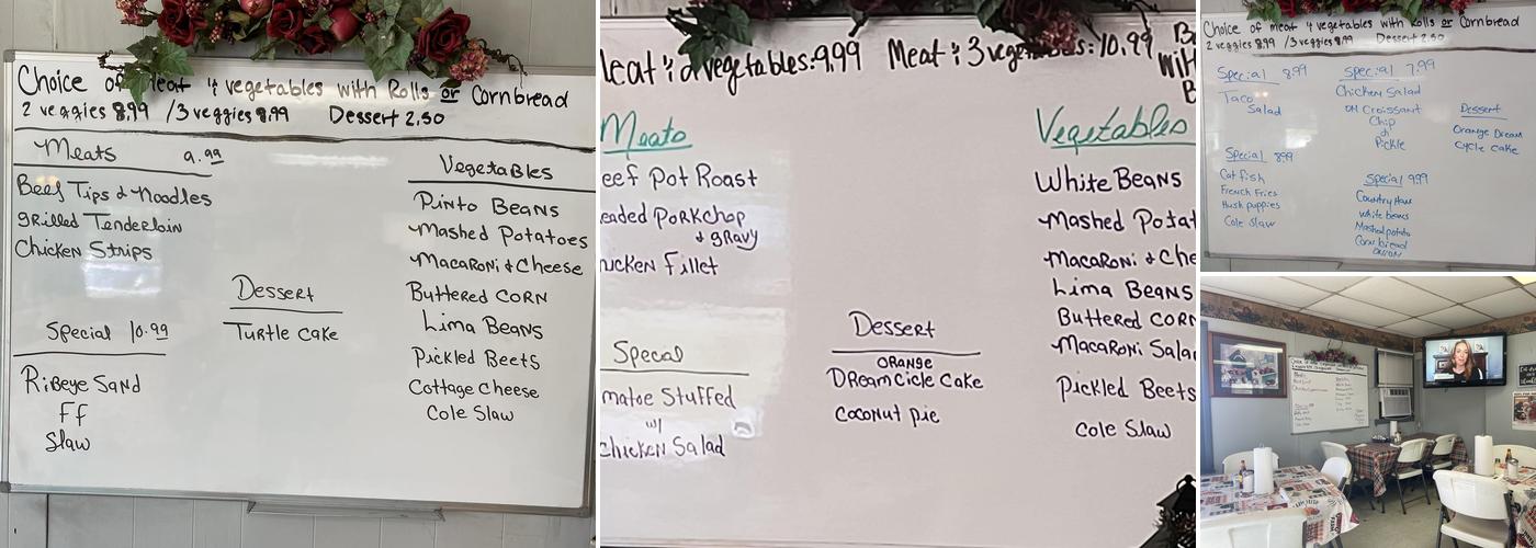 Murray's Restaurant Menu