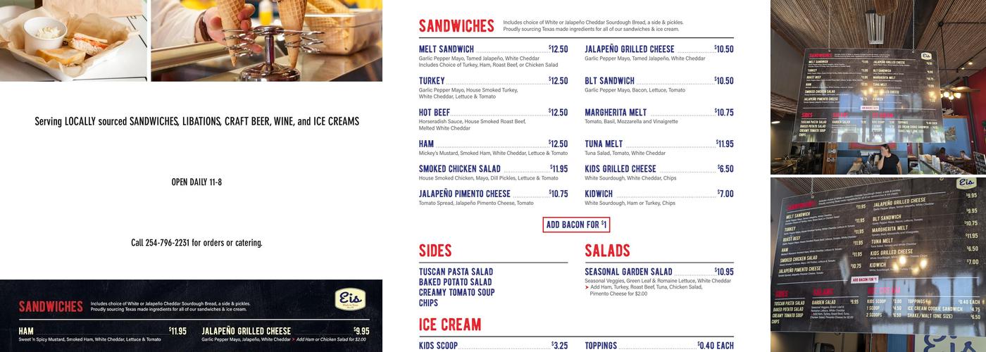 Eis Menu