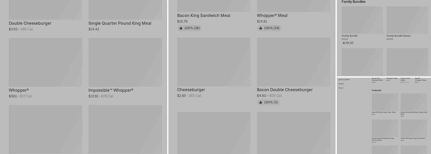 Burger King Menu