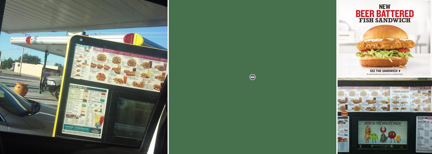 Sonic Drive-In Menu