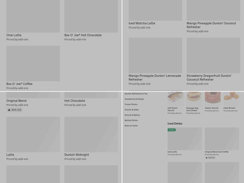 Dunkin' Menu
