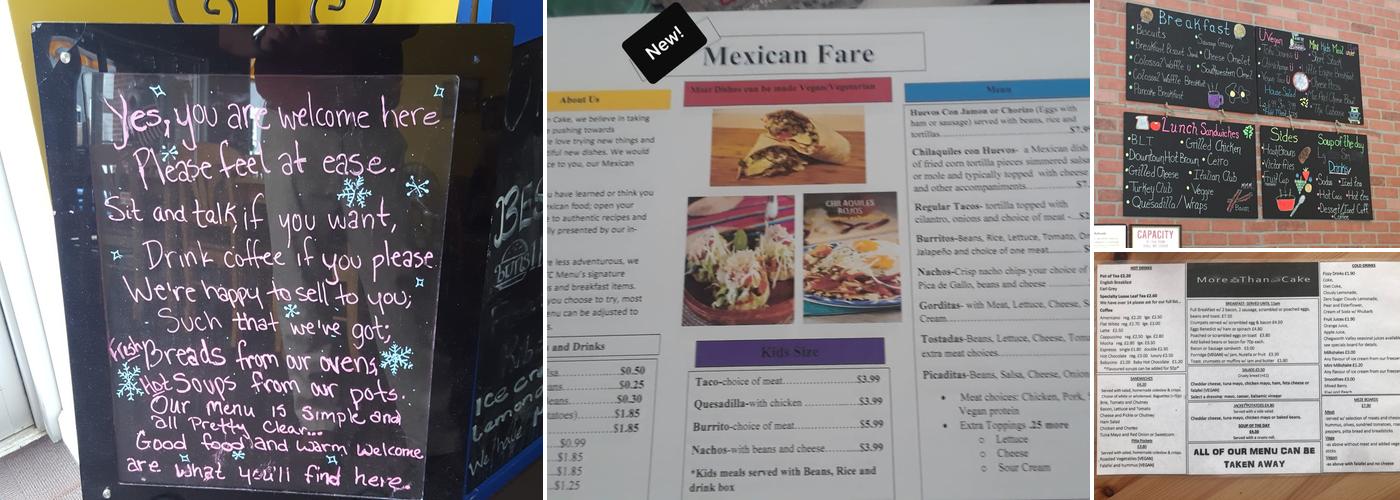 More Than Cake LLC Menu