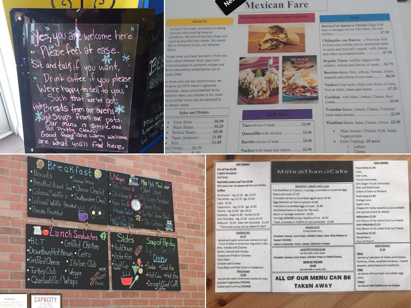 More Than Cake LLC Menu