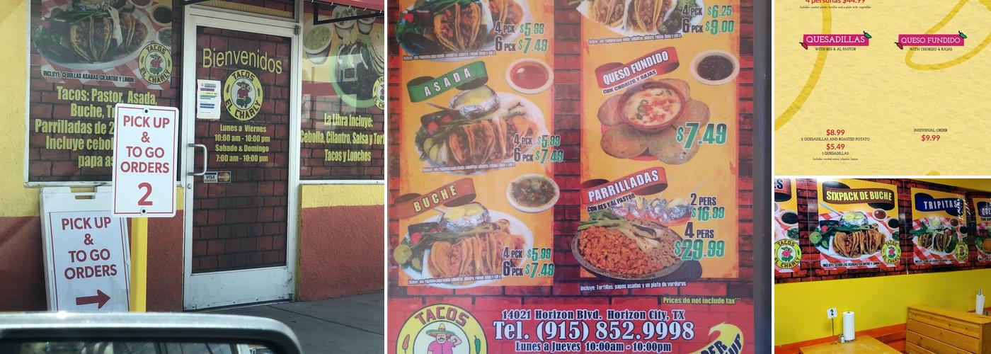 Tacos El Charly Menu