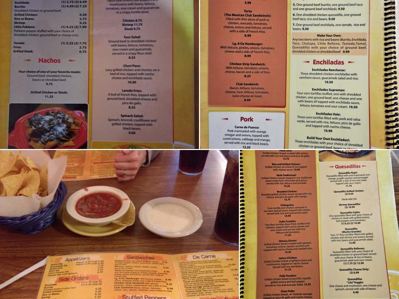 El Pacifico Menu