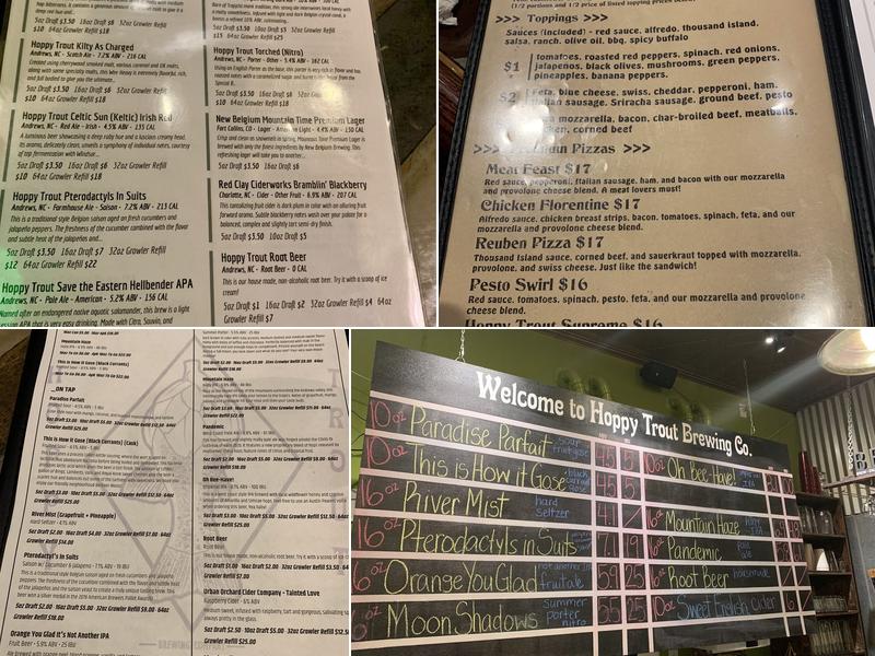 Hoppy Trout Brewing Company Menu