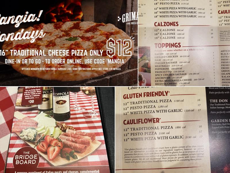 Grimaldi's Pizzeria Menu