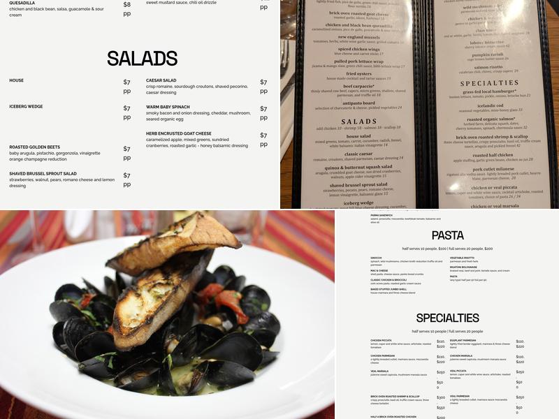 Cibo Matto Caffe Menu